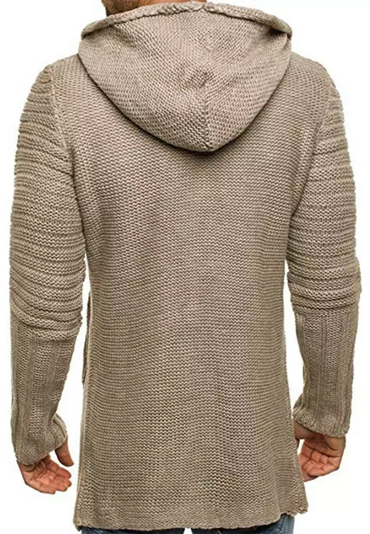 Men's hooded clearance knit cardigan