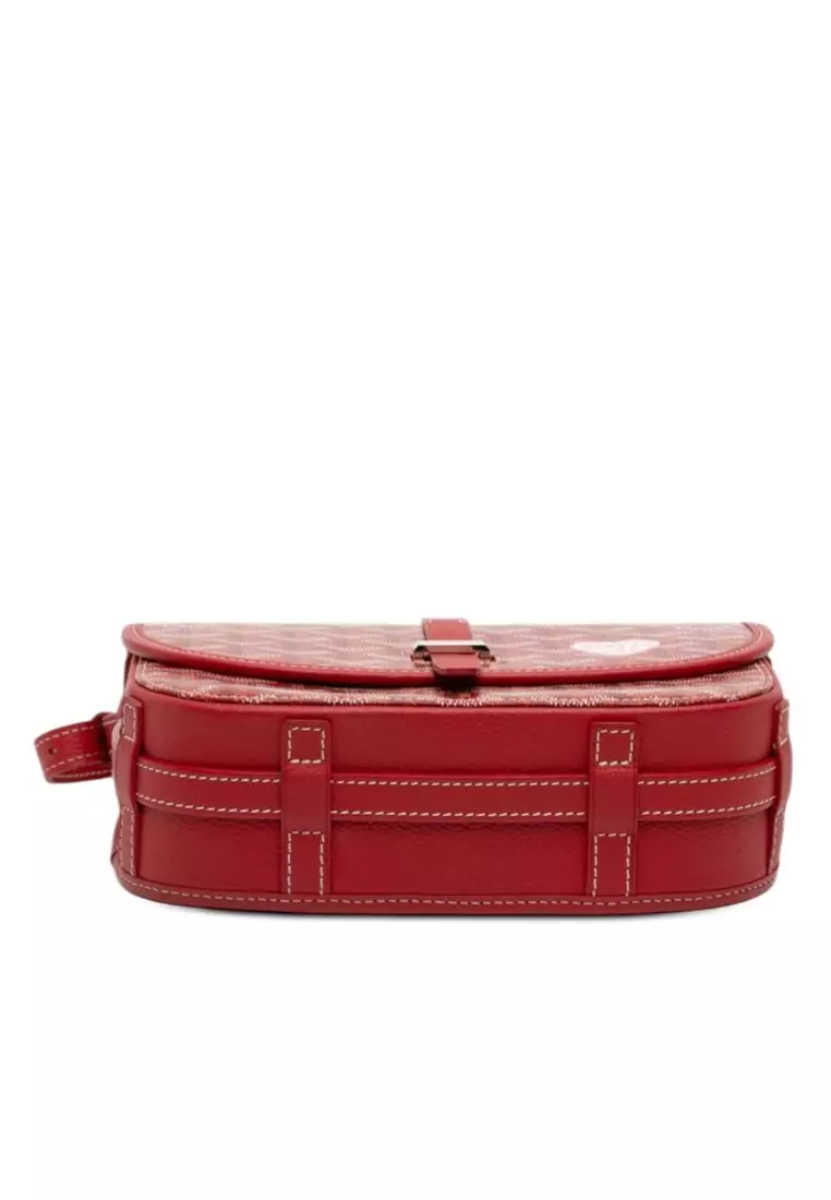 Pre-Loved Goyard Goyardine Coeur Goyard Belvedere Ii Pm