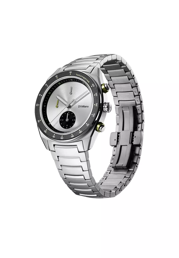 Essential White Chronograph Bracelet Watch, 40mm