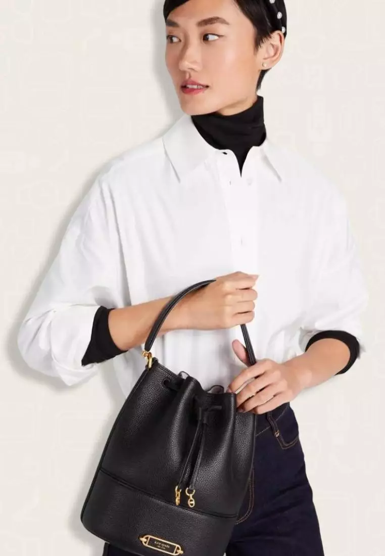 Kate Spade Gramercy Medium Bucket Bag Black