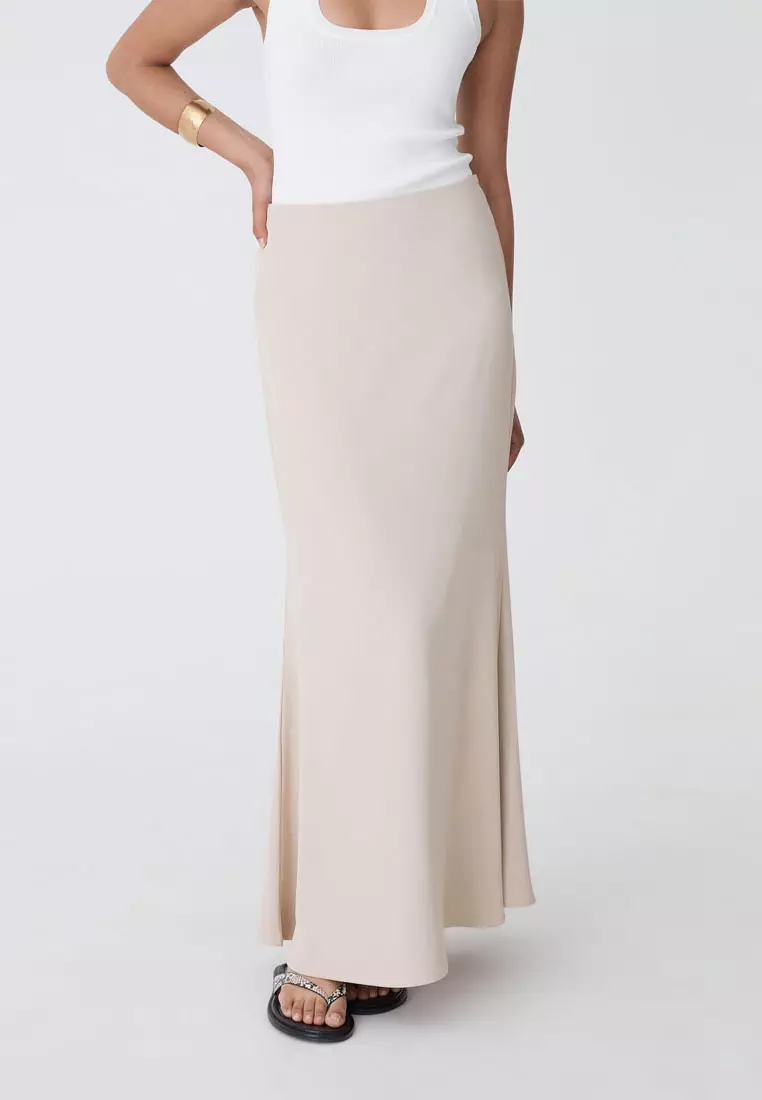 Caris Flared Maxi Skirt
