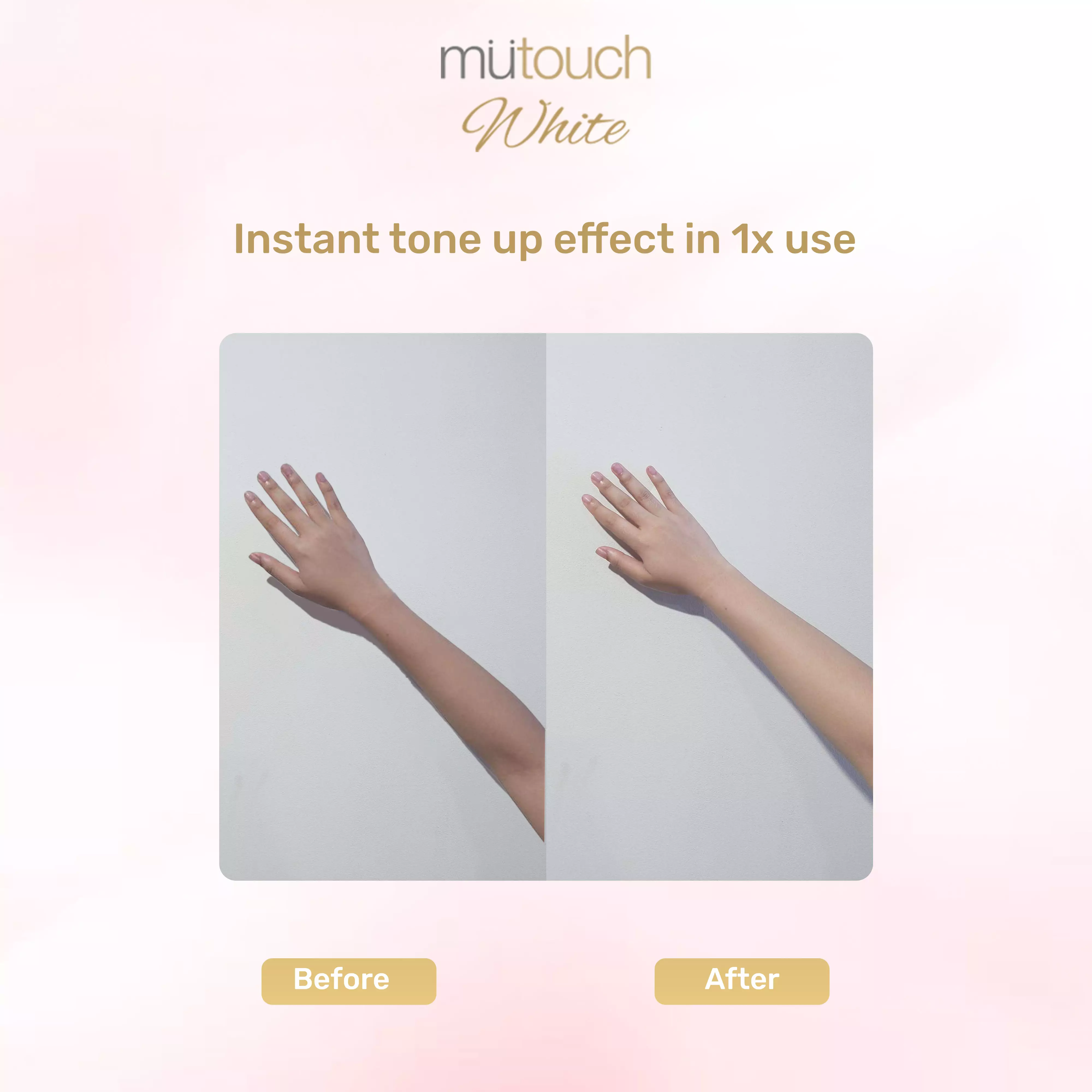 Mutouch White Body Lotion Brightening and Moisturizing 400ml