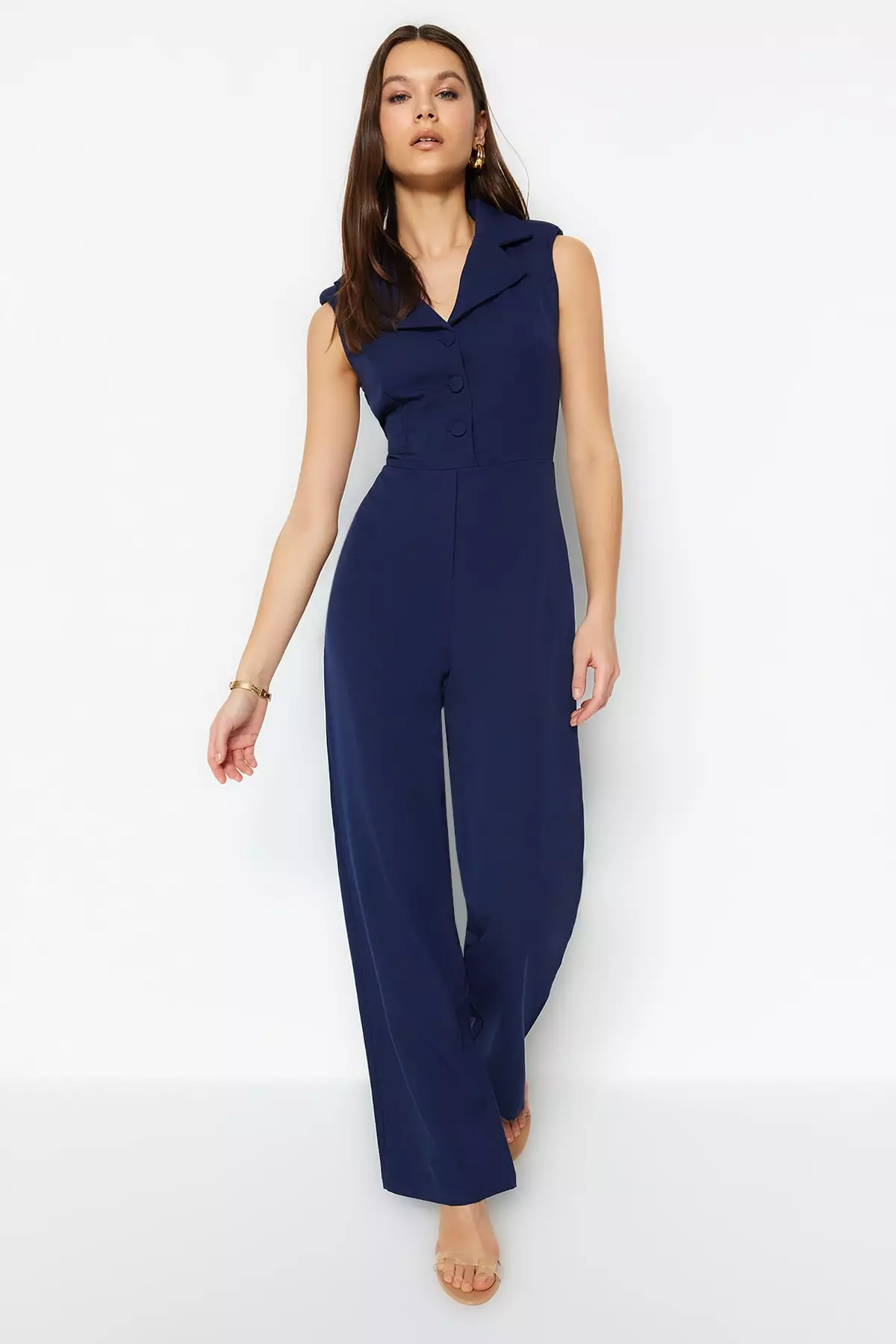 Collar Neck Jumpsuit