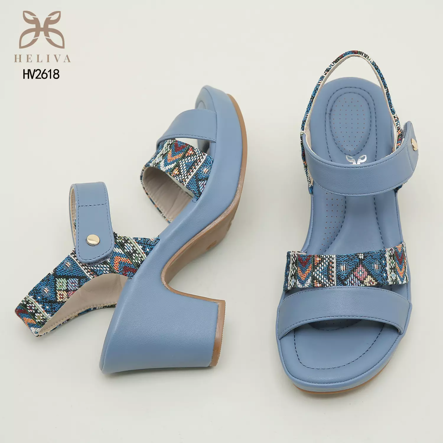 Heliva Mulan Woman Heels Sling Batik