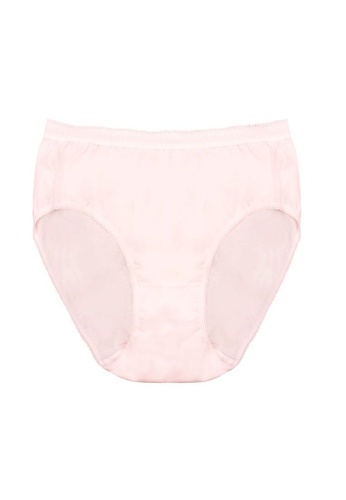 XIXILI pink XIXILI Mid-Waist Cotton Panty 010D1US3C5F763GS_1