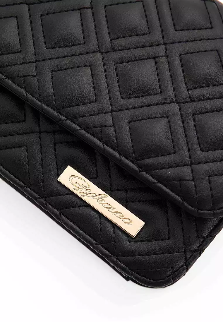 GYKACO MEGUMI Black - Tas Wanita Sling Bag - Fashion Top Handle Bag (Import)