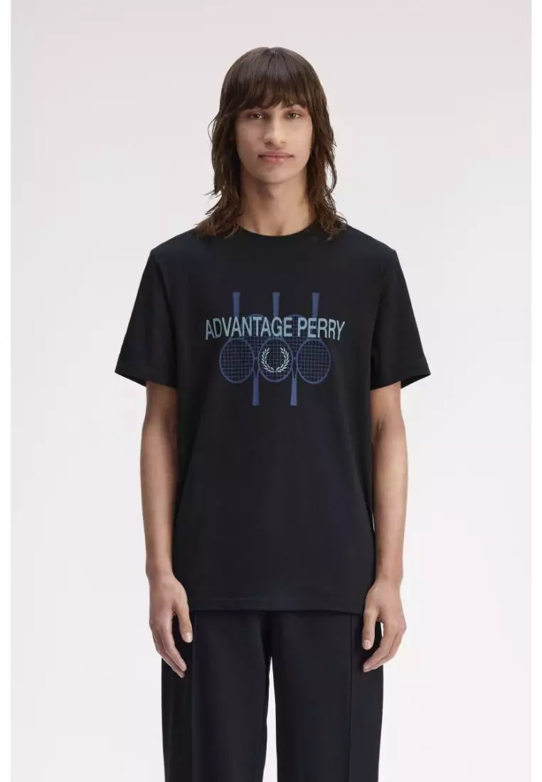 Buy Fred Perry Fred Perry M1774 Advantage Perry T-Shirt (Black