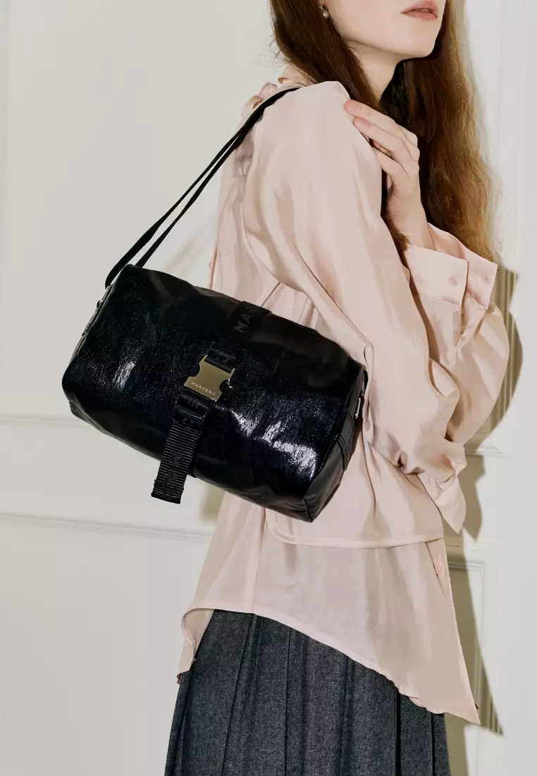 BLOCK Nylon Crossbody Bag Black