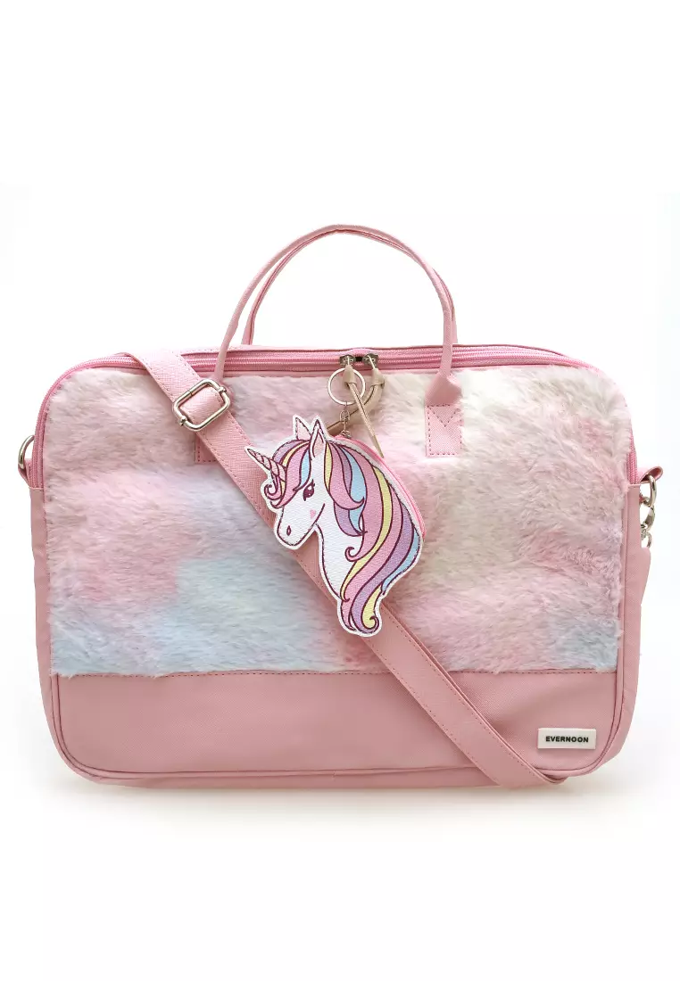 Jual Evernoon Tas Laptop Wanita Front Pocket Dengan Gambar Cantik Premium  Quality - Pink Original 2023