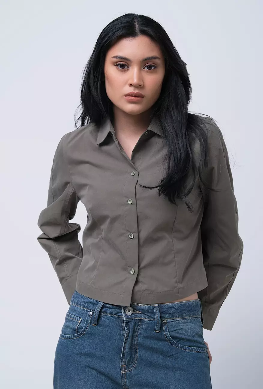 Kemeja Wanita Rose Olive