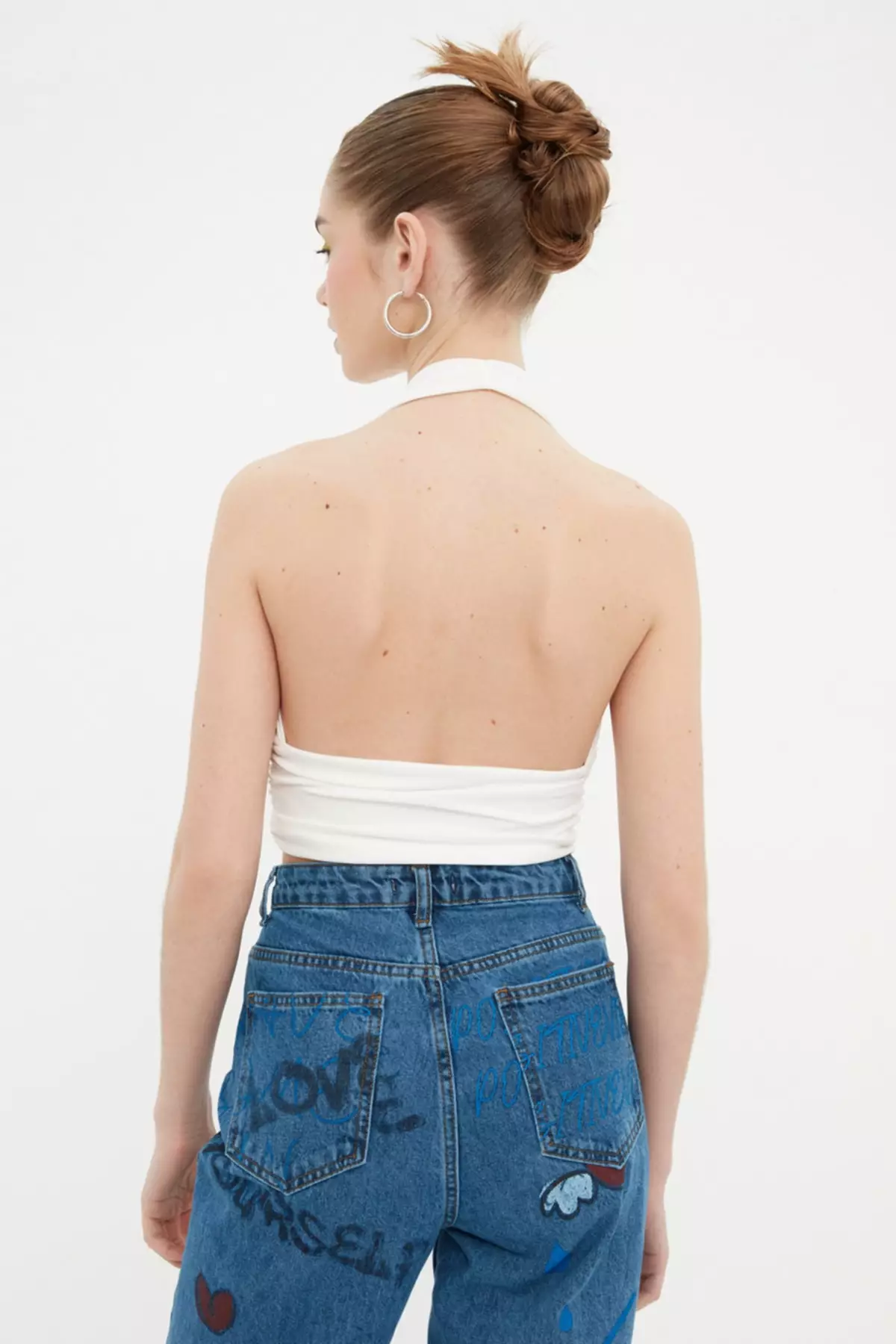 Halterneck Knitted Crop Top
