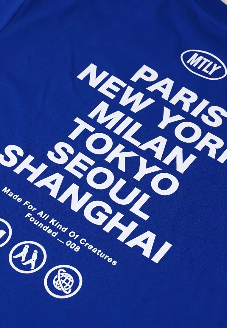 Moutley Oversized T-Shirt City Blue 050824