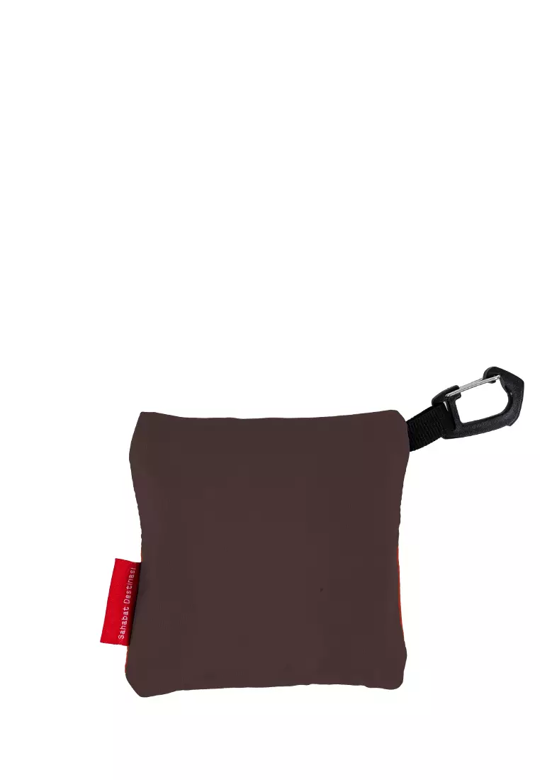 Bagasi Lipa Foldable Tote Bag - Dark Orange/Brown