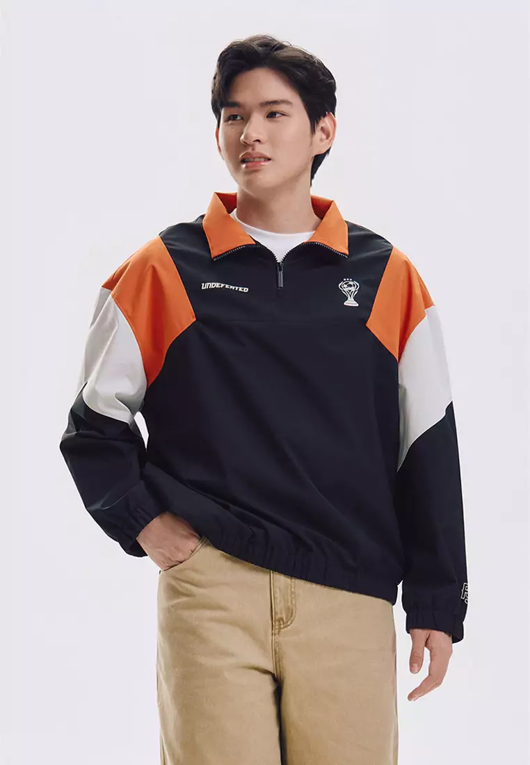 Undefeated Relaxed Quarter Football Zip Jacket