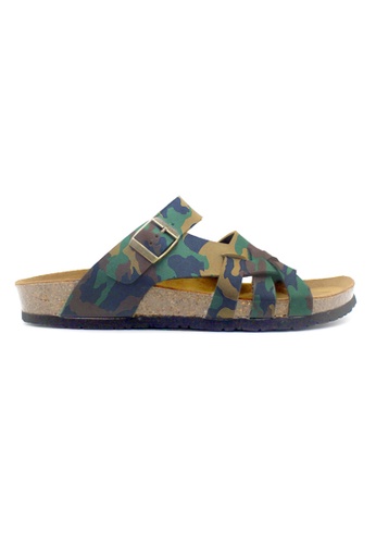 SoleSimple multi Istanbul - Camouflage Leather Sandals & Flip Flops FE081SHEF366B9GS_1
