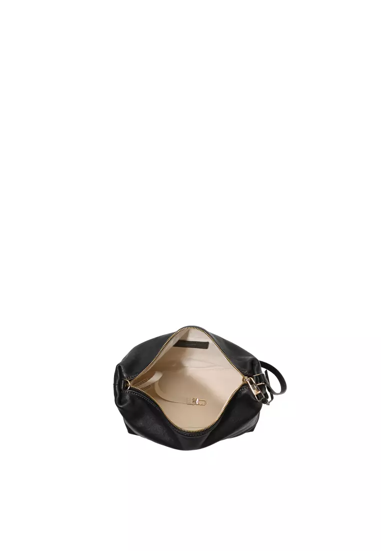 Clip Hobo Bag - Black