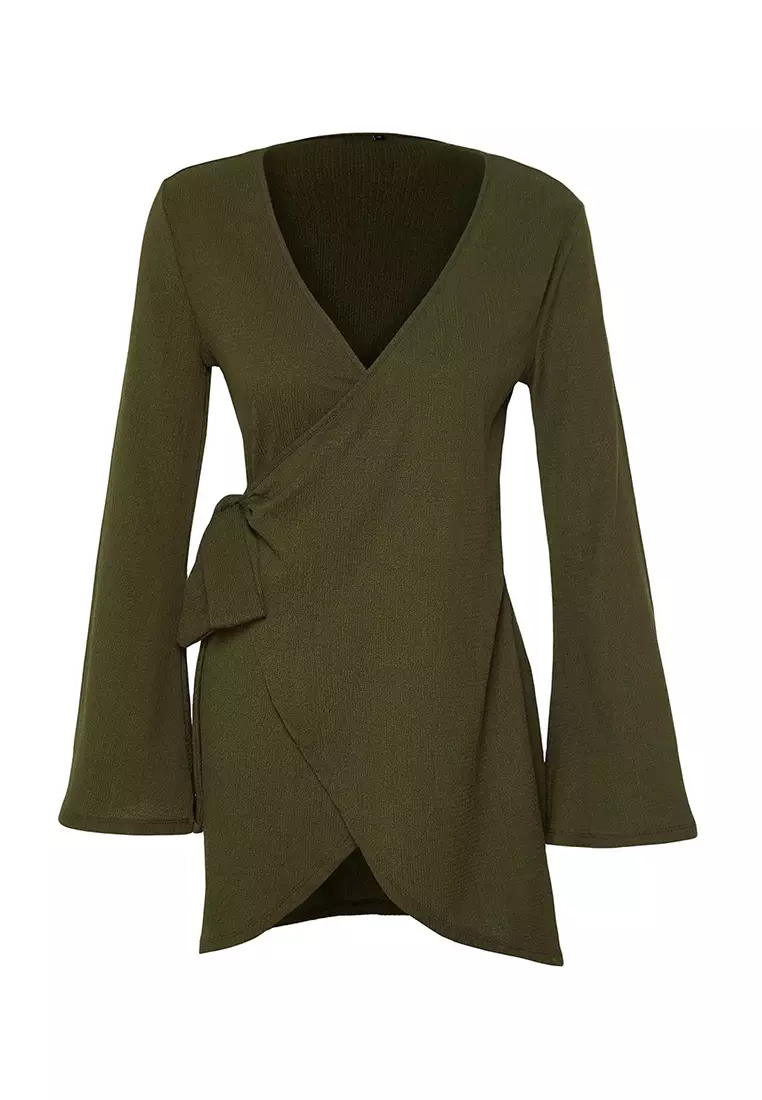 Woven Tie Mini Beach Dress