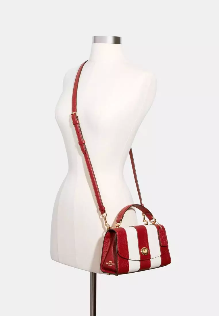 Jual Coach Coach Tilly Satchel 23 Red Chalk Original 2024 ZALORA