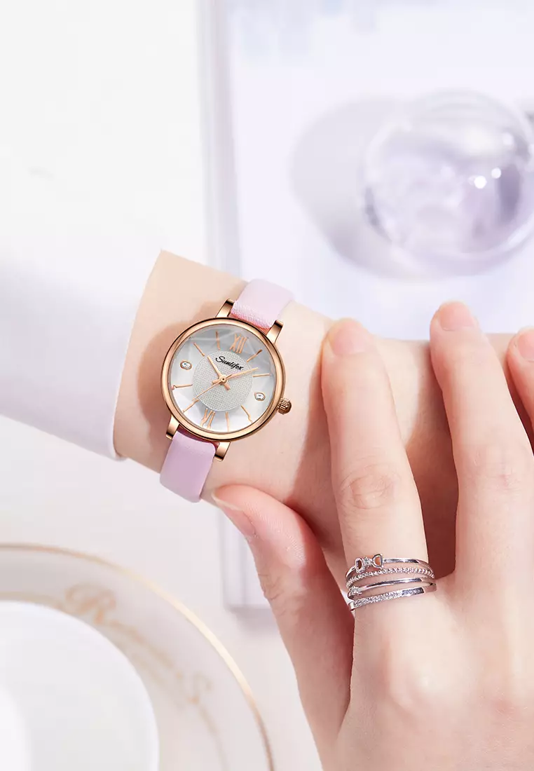 Jual Sunlifex Jam Tangan Wanita 8005 Original Santai Kuarsa Tali