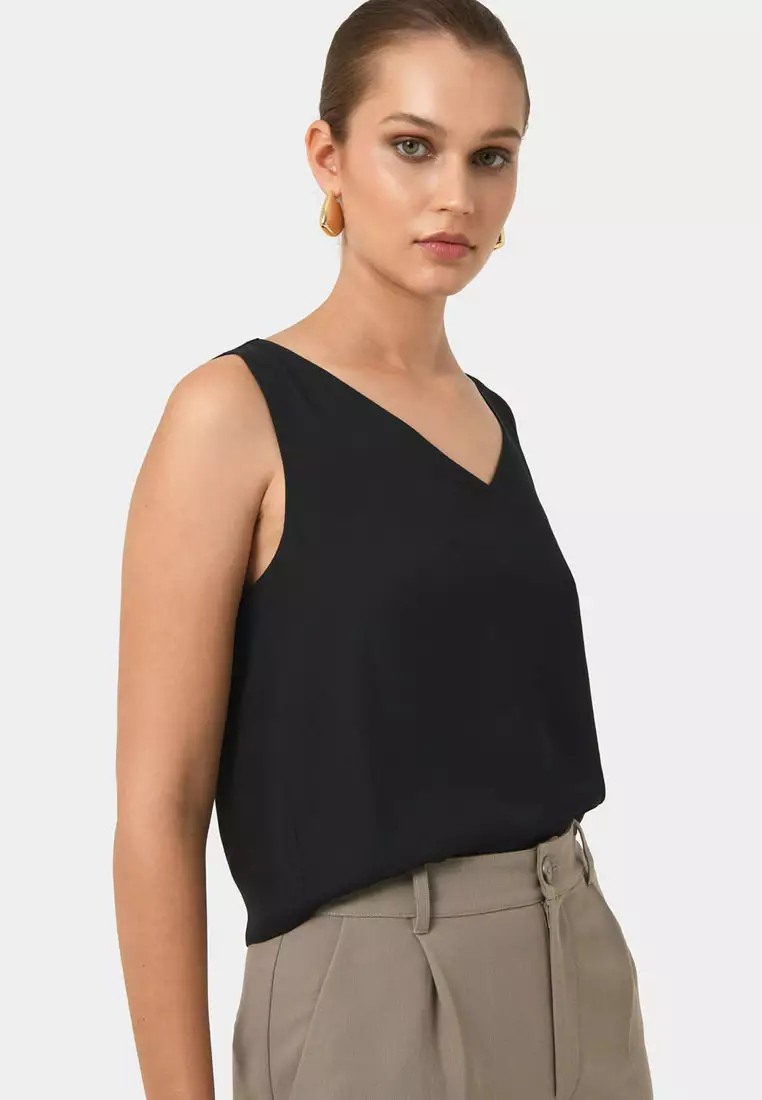 Blair V-neck Crop Top