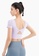 HAPPY FRIDAYS purple Women’s Tight Short Sleeve Top DK-TX28 908B9AAE39C558GS_4