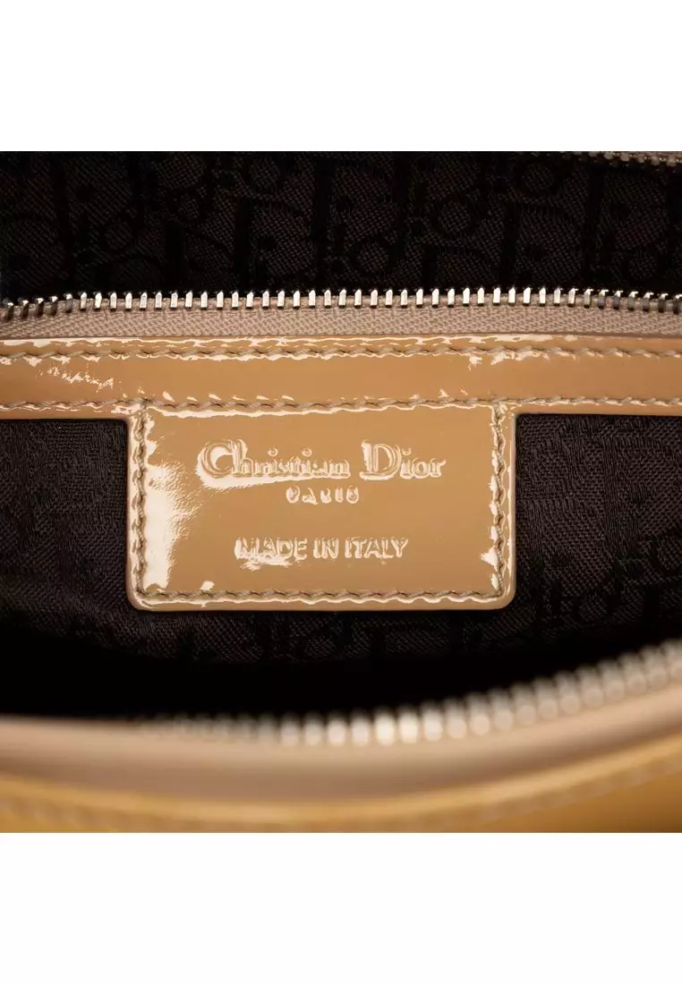 Pre-Loved Dior Large Patent Cannage Lady Dior