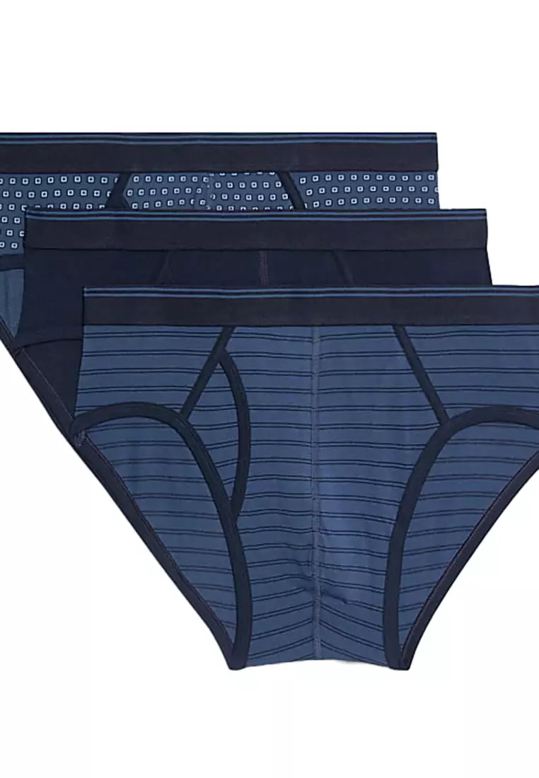 5 Pack Cotton Stretch Assorted Pattern Briefs