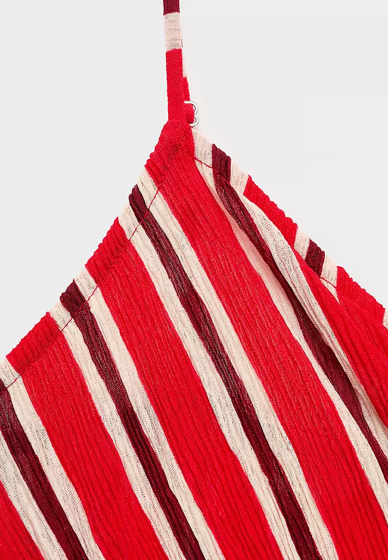 Striped Gathered Dress