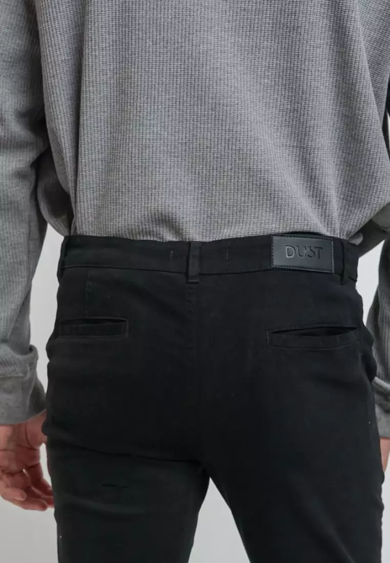 DUST Celana Chinos Hansa Black (DM. 3501)
