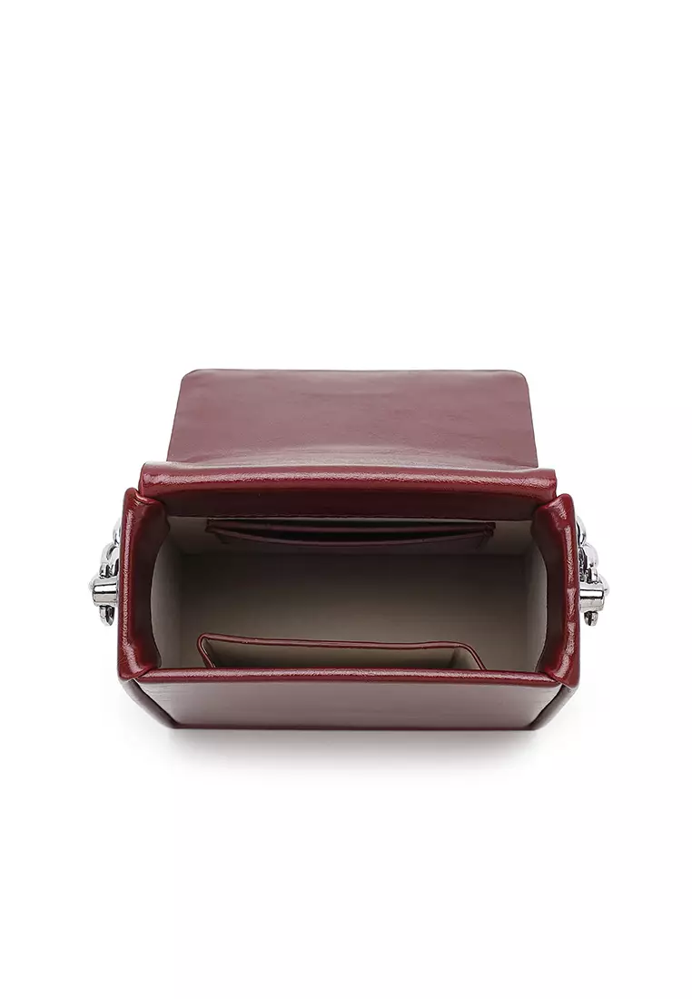 Women's Sling Bag / Crossbody Bag / Shoulder Bag - Wine Red