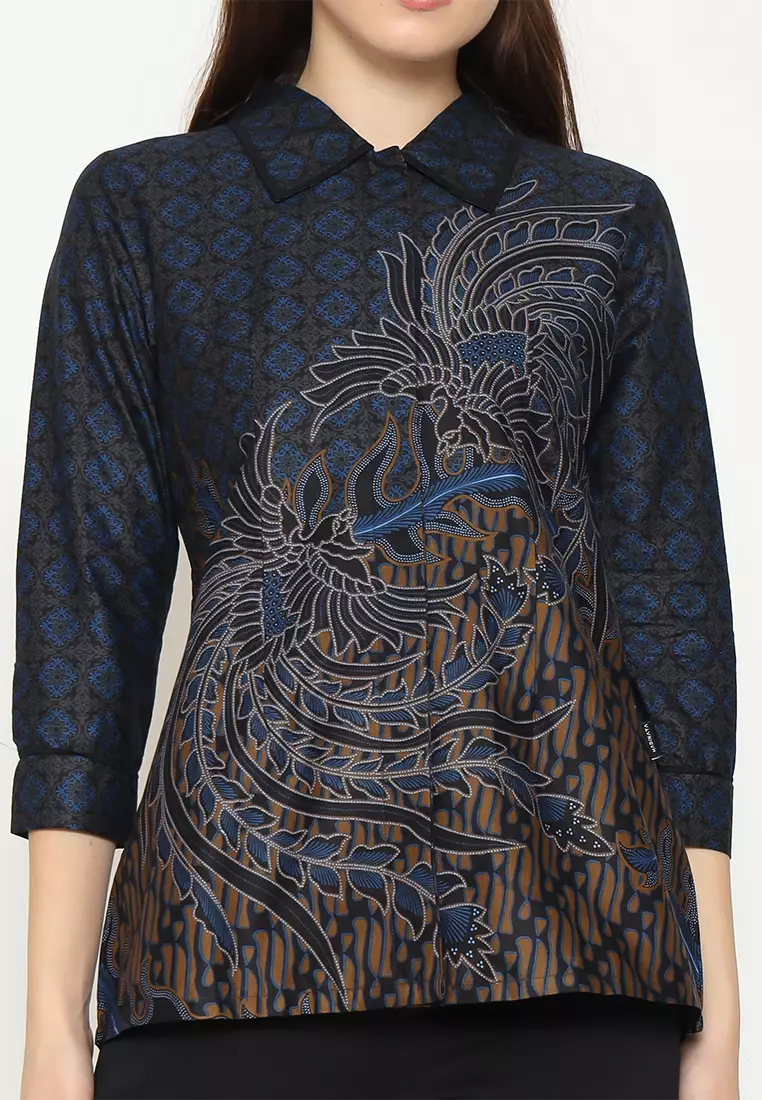 Hadinata Batik Wanita Superfine Blouse Lavanya Luvan