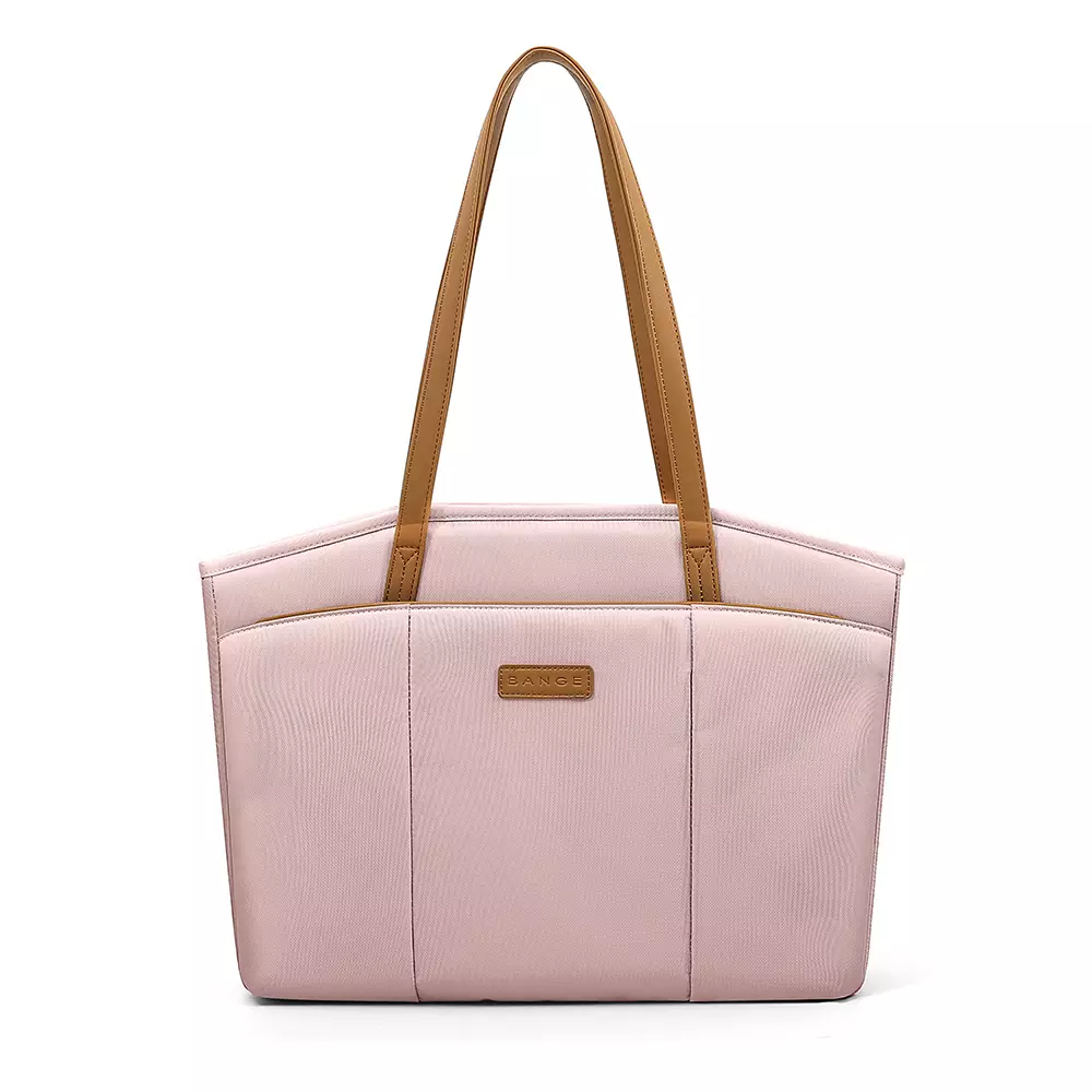 Tas ToteBag Kantor Jinjing Laptop Selempang Shoulder Bag kerja Wanita BANGE BG6803 14 Inch - Pink