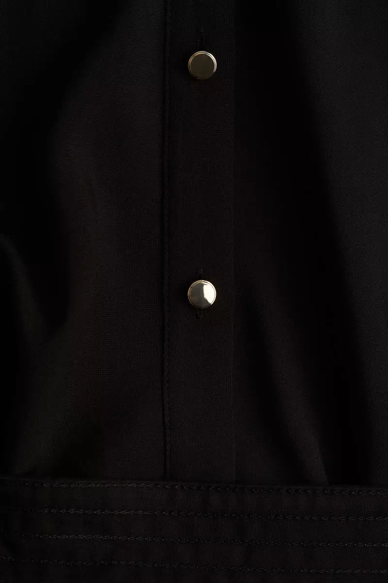 Tie-belt shirt dress