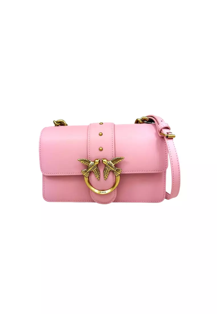 Buy PINKO Pinko Small calf leather crossbody bag for women 100059