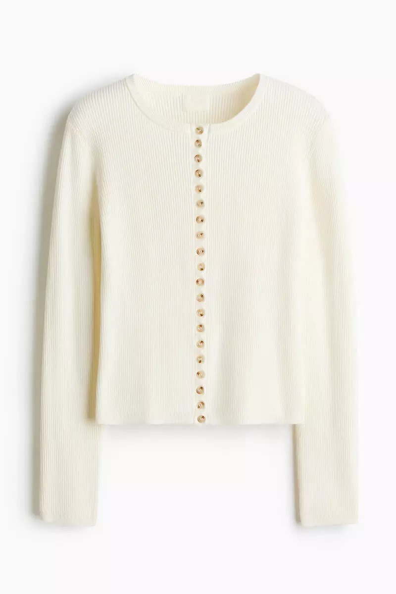 Ribbed cardigan