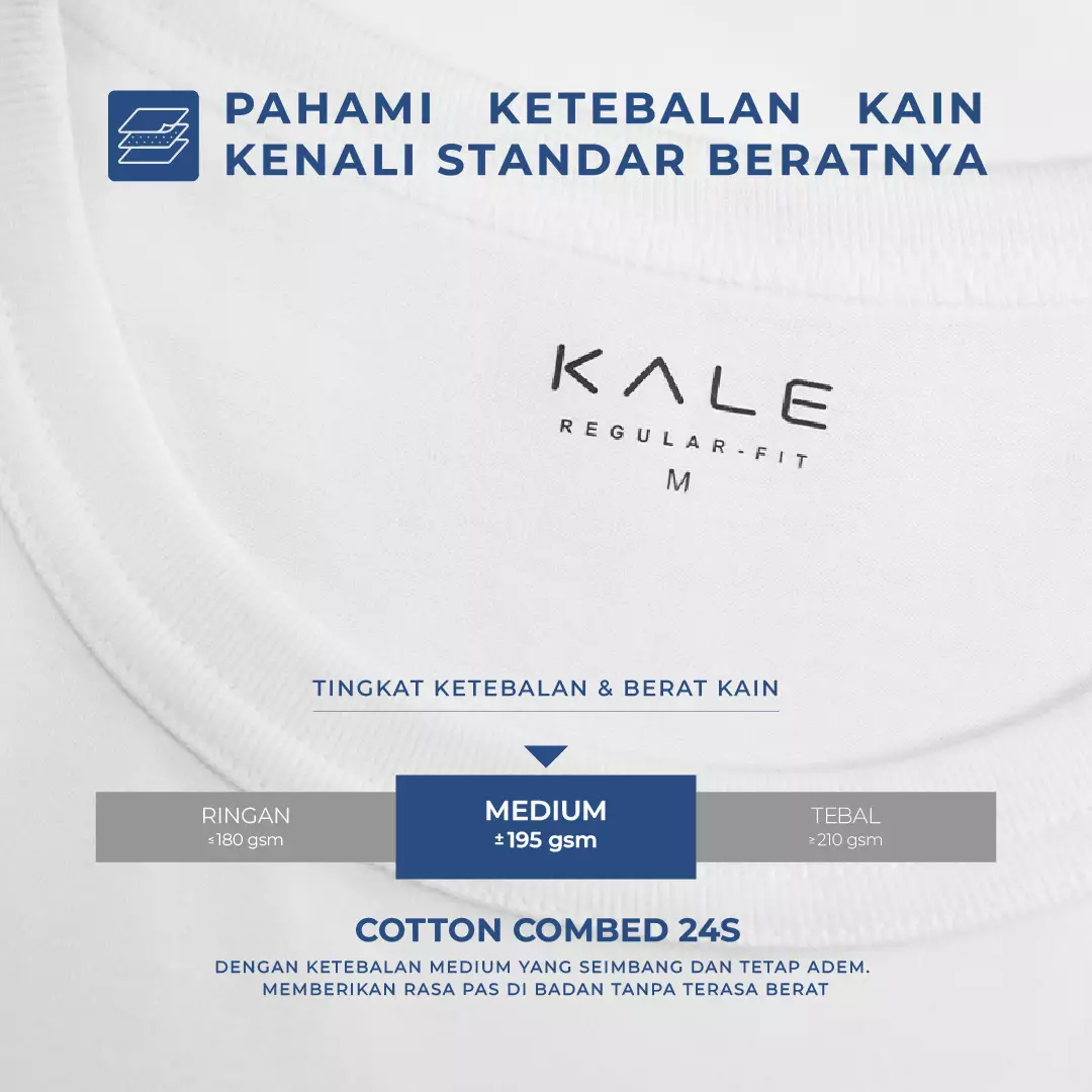 Kale AXELO REGULER WHITE Organic Cotton | T-Shirt Basic