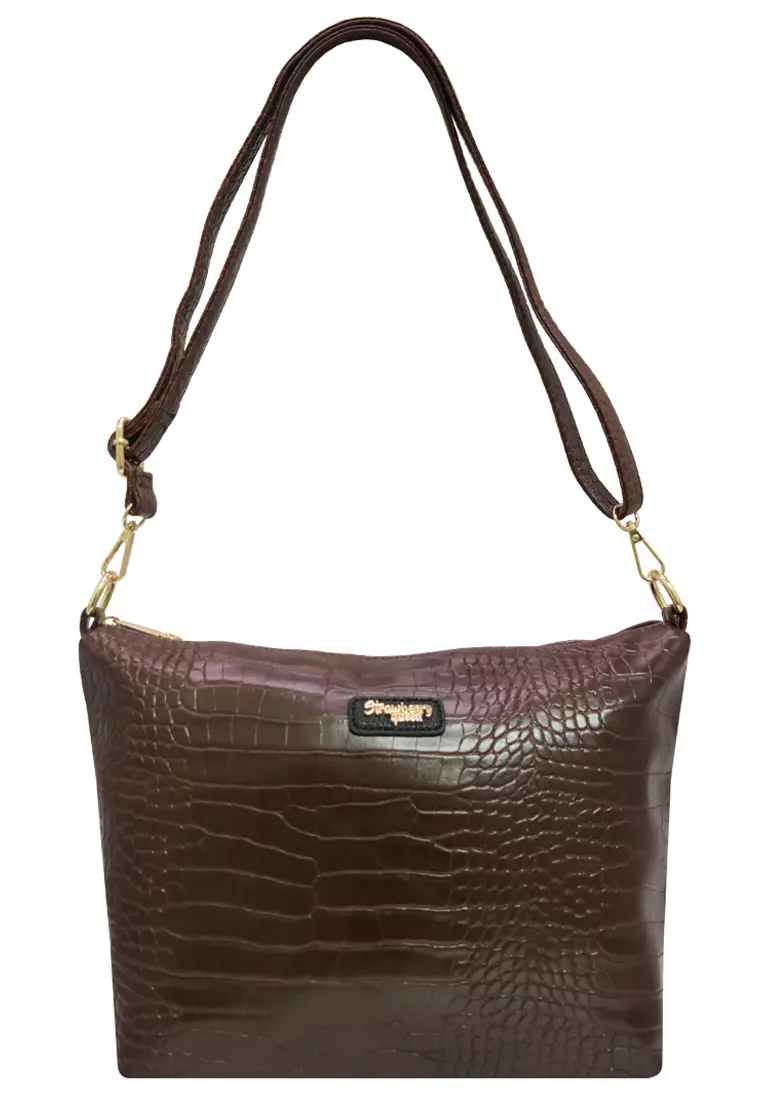 Crocodile cheap sling bag