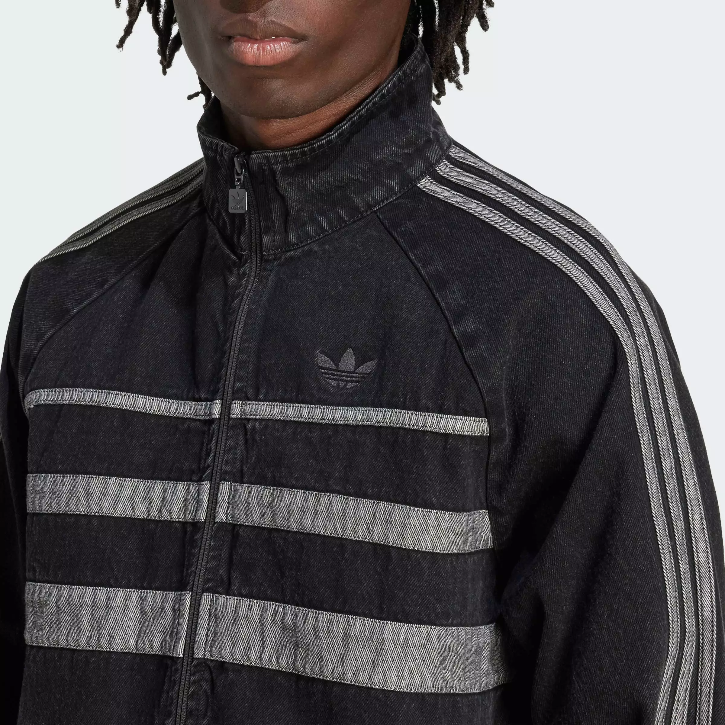 Lifestyle Adicolor First Black Denim Track Top Men Black JW5883