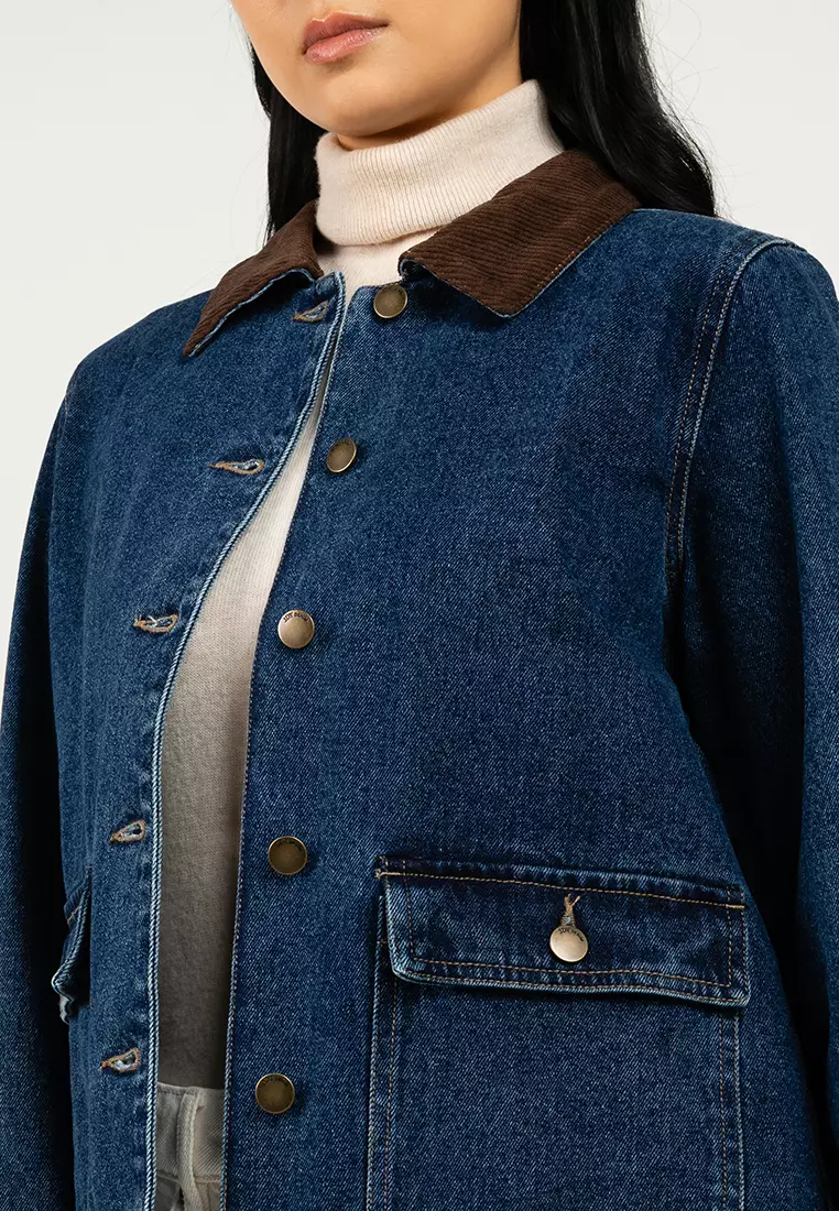 Ella Pocket Long Sleeves Denim Jacket