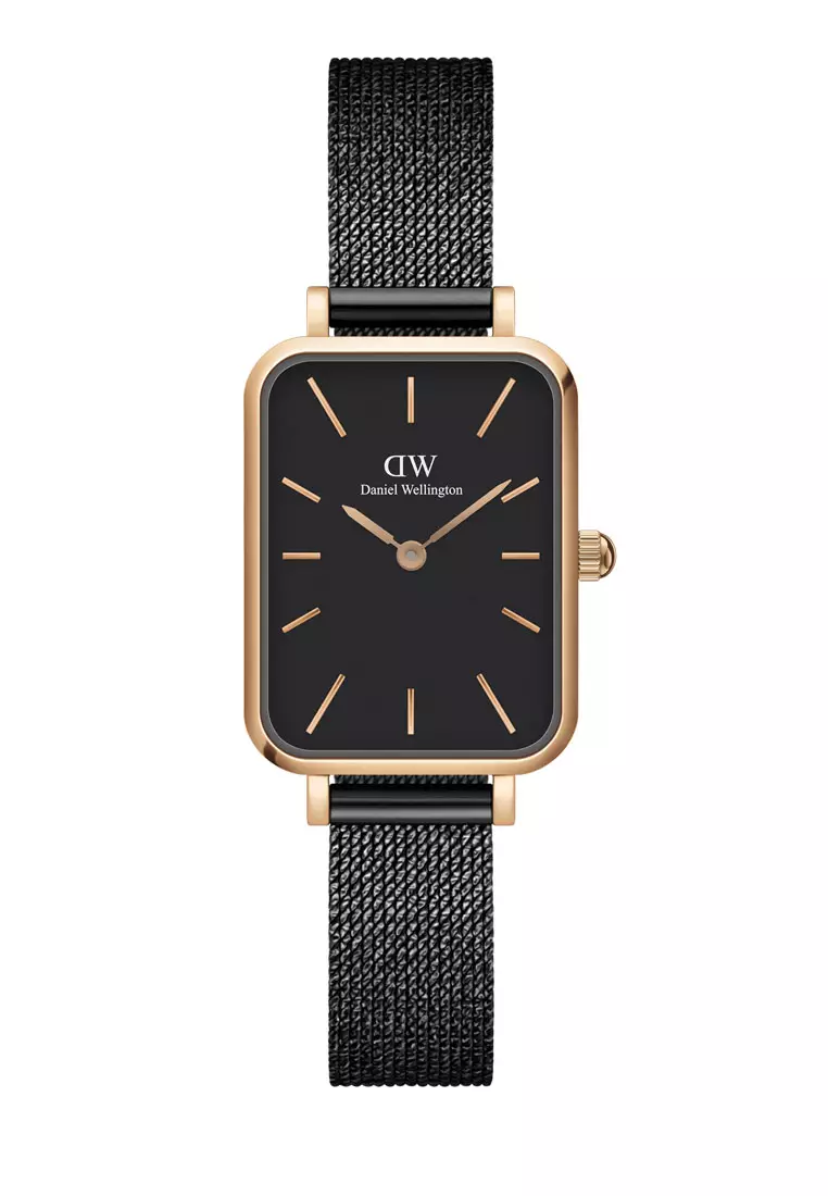 Dw black deals gold watch