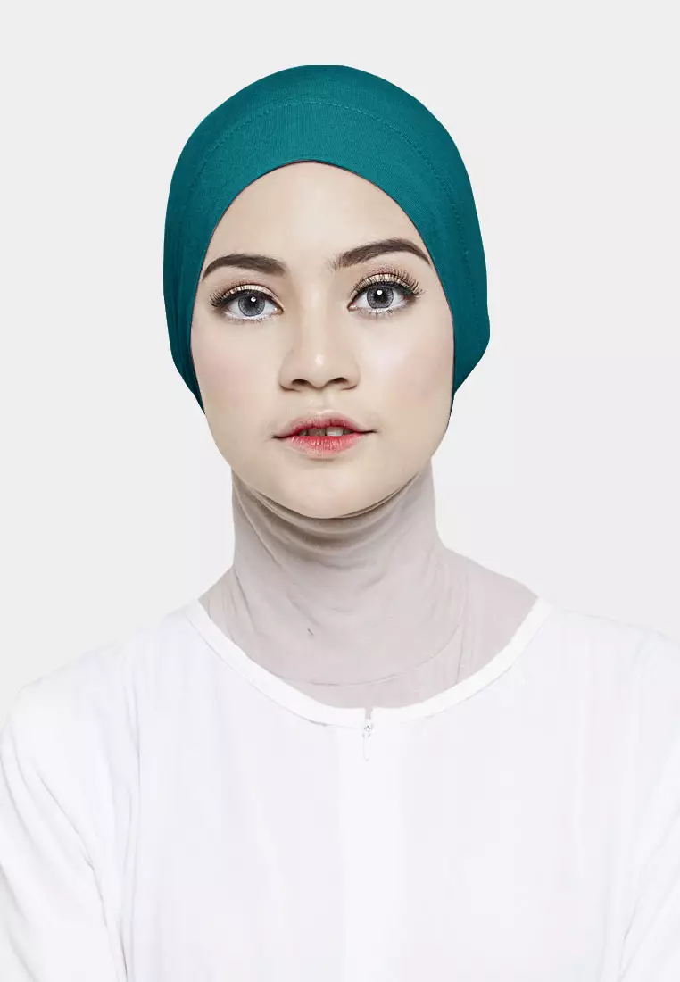 Cotton Bee - Inner Rayon Basic | Ciput Hijab Karet | Dalaman Kerudung - Teal