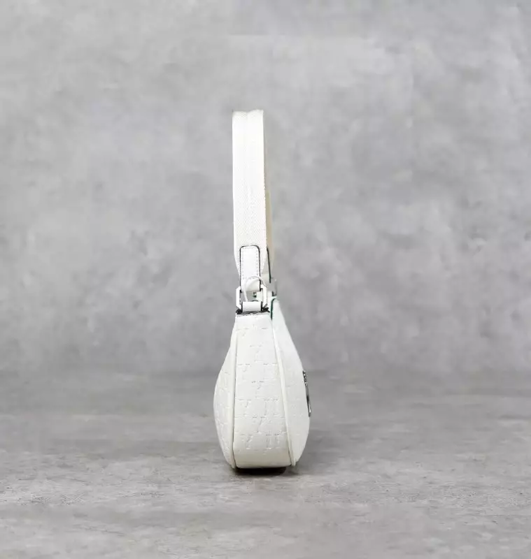 Tas MLB NY SILVER WHITE LEATHER HOBO BAG 100% ORIGINAL