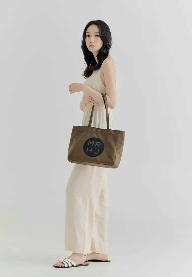 BONO V Nylon Shoulder Bag Olive Khaki