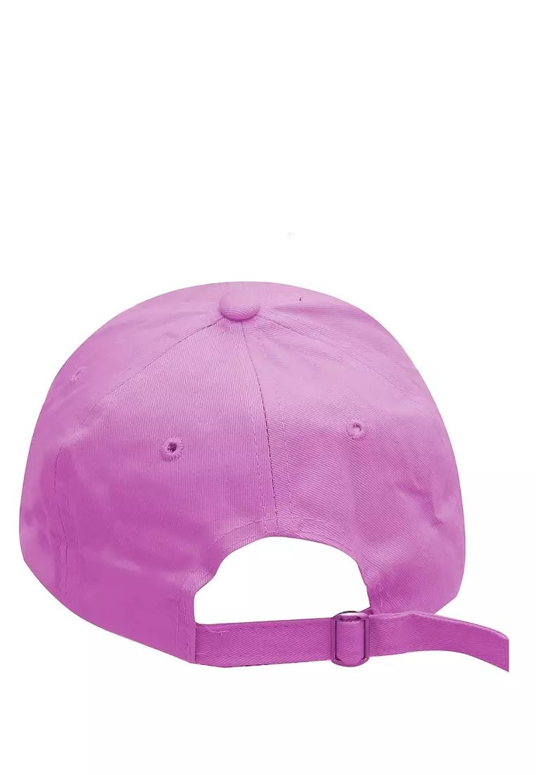 Drsh Topi Baseball Pria & Wanita Japanese Letter Katakana Resizable Strap Material Cotton ORIGINAL - Pink
