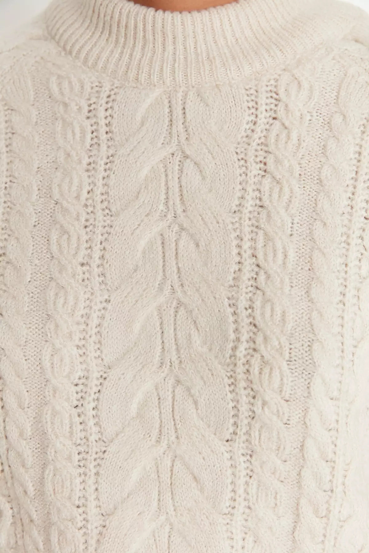 Textured Braid Sweater