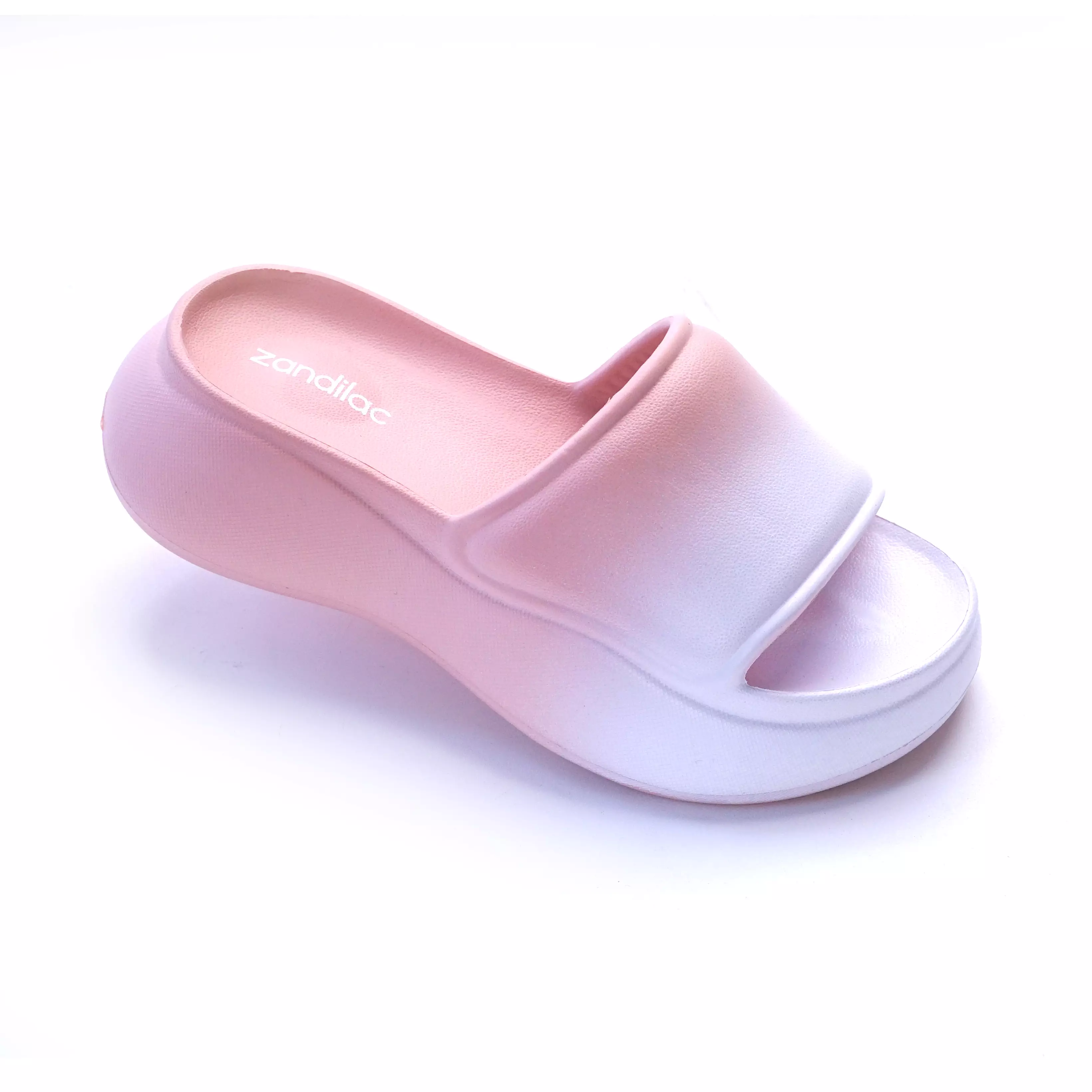 ZANDILAC - SANDAL WANITA DEWASA CH220617WD empuk full karet MERAH MUDA