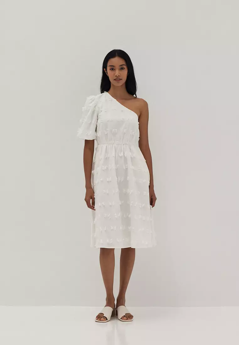 Jual Love, Bonito Leighton Textured Toga Flare Dress Original 2024