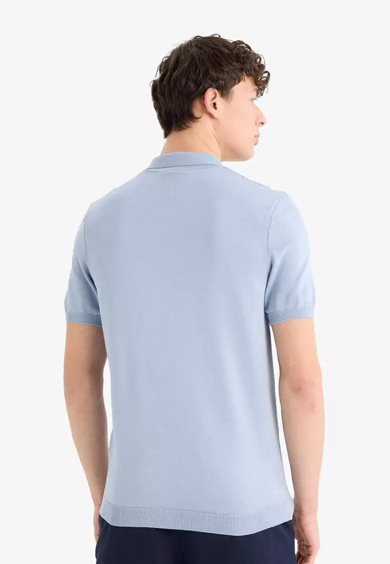 Standard Fit Short Sleeve Knitwear Polo Shirt