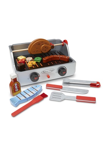 Melissa & Doug Melissa & Doug Rotisserie & Grill Barbecue Set - Pretend Play, Wooden Toy, Play Food 5E39ETHF0A93BBGS_1