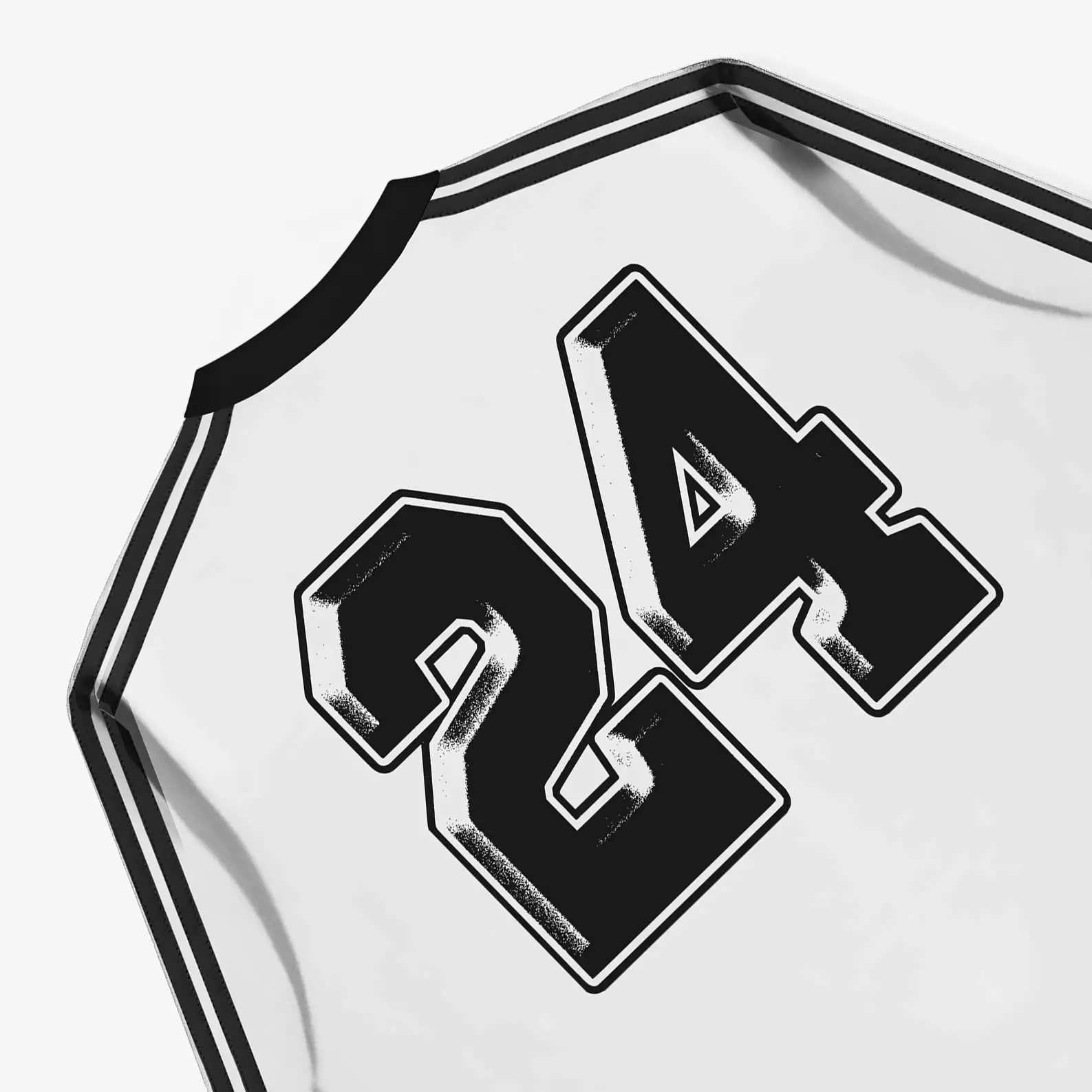 OOTDSUPPLY Longsleeve Boxy Double Stripe Classic 24 White & Dark Brown l Oversize T-Shirt Lengan Panjang l Kaos Kerah I Kaos Stripe | LSBX001